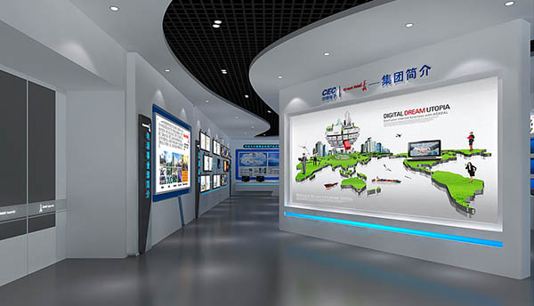 陸騏數碼時代展廳設計效果圖 陸騏數碼時代展廳設計效果圖