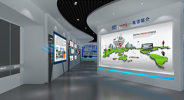 長城電子展廳設計效果圖 長城電子展廳設計效果圖