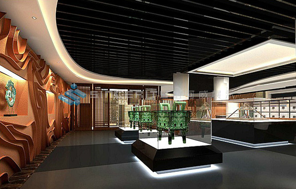 青銅器博物館展臺設計效果圖1 青銅器博物館展臺設計效果圖1